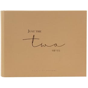 Gästebuch Goldbuch naturLiebe Just the two of us, 25x20 cm, braun