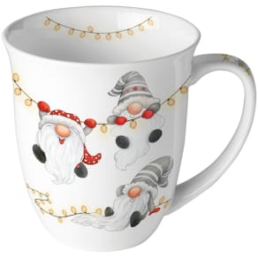 Kaffeebecher AMBIENTE Wichtel, 0,4 l, Fine Bone China