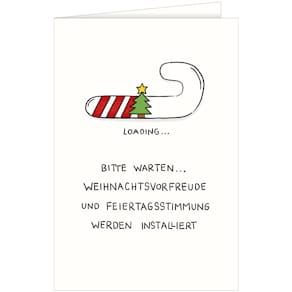 Weihnachtskarte Noname, bunt, mit Umschlag