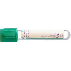 Hemogardrör 5/4ml Na-hep grön 100/FP