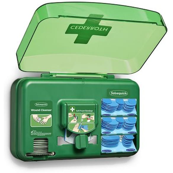 Dispenser CEDERROTH m/inn. sårskader blå