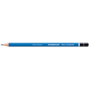 Bleistift STAEDTLER Mars Lumograph, F, blau, 12er Schachtel