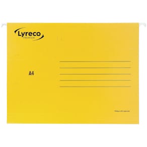 Hängmapp LYRECO A4 gul 25/fp