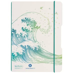 Notizheft Herlitz GREENline Welle, dotted, 40 Blatt