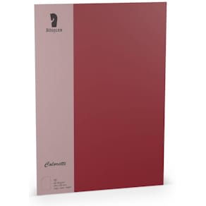 Briefbogen Rössler Coloretti, A4, 80 g/m², 10 St., rosso