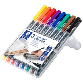 Folienstift STAEDTLER Lumocolor permanent, M, 8 Farben sortiert