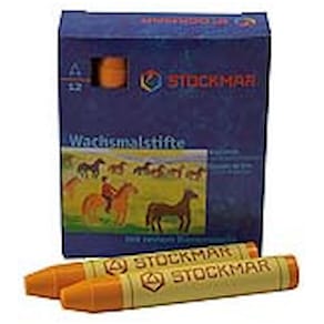 Wachsmalstifte STOCKMAR, goldgelb, 12 Stück