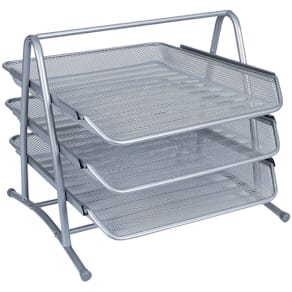 Briefablageset Q-CONNECT KF00822, Metall, silber