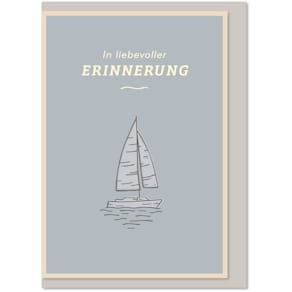 Trauerkarte KOMMA³