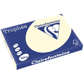 Gekleurd papier Clairefontaine Trophée Pastel, A3, 120 g, 250 vel
