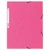 Gummibandsmapp EXACOMPTA 3-klaff A4 rosa