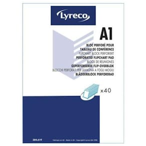 Blädderblock LYRECO 78,80x59cm 70g 5/fp