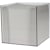 Memokubus Folia, plastic houder, witte blaadjes