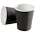 Kaffebæger pap/PE ripple-wall, sort 8 oz, 875 stk