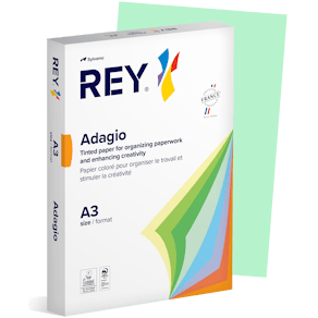 Färgat kopieringspapper Rey Adagio A3 80g 500/fp Green