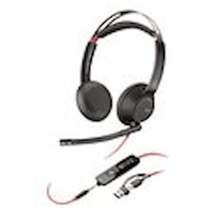 HP Poly Blackwire 5220 - Headset - på örat - kabelansluten