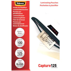 Laminat FELLOWES 65x95mm 125mic 100/fp