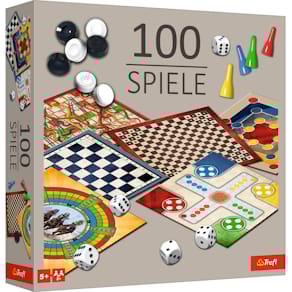 Spielesammlung Trefl 100 Spiele, klassisch, mit Anleitung