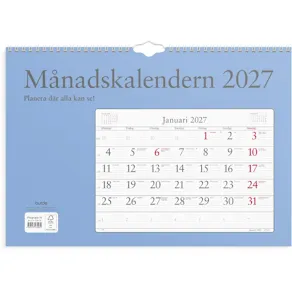 Väggkalender Månadskalendern 2027