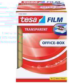 Klebefilm tesa tesafilm, transparent, 19 mm x 66 m, 8 Rollen