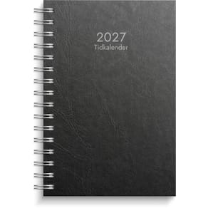 Tidkalender 2027 svart