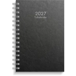 Tidkalender 2027 svart
