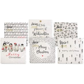 Weihnachts-Zelltuchserviette ATELIER White Christmas