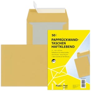 Versandtasche MAILMEDIA C5, haftklebend, 90 g/m², braun