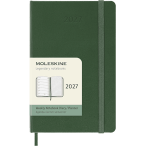 Classic Hard 12M Week Note Pocket Myrtle Green 2027