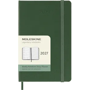 Classic Hard 12M Week Note Pocket Myrtle Green 2027