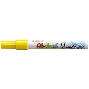 Glasboardmarker Artline EPG4 2 mm rund, gul, 12 stk