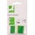 Index Q-CONNECT, 25 x 45 mm, 50 tabs, groen