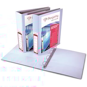 Ringmap Pergamy personaliseerbaar, A4, 2 pochettes, 4 D-ringen, 3