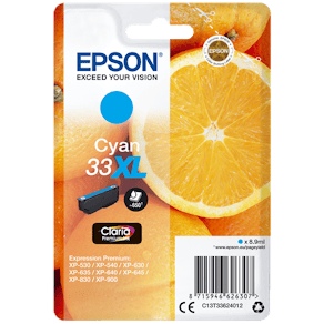 Bläckpatron EPSON C13T33624012 cyan