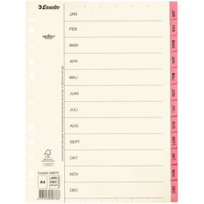 Register Servo A4/jan-dec rosa