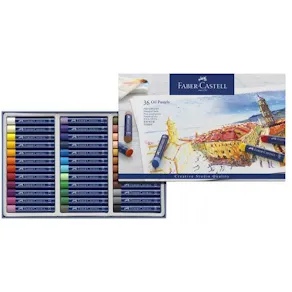Oljepastellkrita Faber-Castell, 36 färger