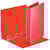 Ringmap Esselte personaliseerbaar, 4 D-ringen, 5,1 cm rug, rood, 