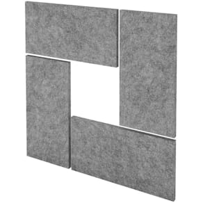 Wandelement HAMMERBACHER VAWP65, grau-meliert, 4 Paneele