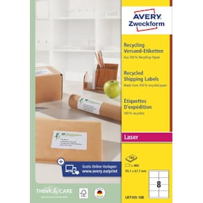 Etikett AVERY resirkulert 99,1x67,7(800)