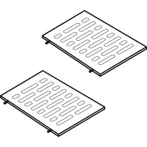 Bisley legbordverdeler, horizontaal, uit kunststof, pak van 6