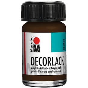 Acryllack Marabu Decorlack Acryl, dunkelbraun, 15 ml (Glas)