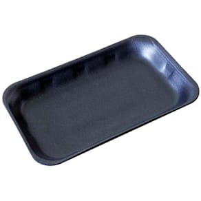 Skumbakke XPS 225x175x25 mm, sort, fødevaregodkendt, 720 stk