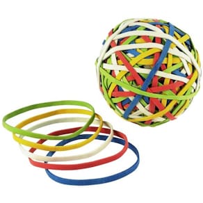 Gummibandkugel Läufer Rondella, Ø 60 mm, sortiert