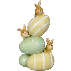 Dekofigur Osterhase auf Ei