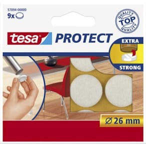 Filtpuder tesa hvid Ø26 mm, 9 stk