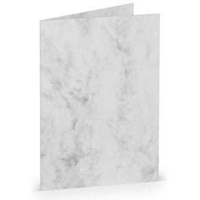 Briefkarte Coloretti A7 HD, 5 St., grau marmora