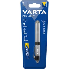 Taschenlampe VARTA LED PenLight, silber/schwarz, 1 AAA