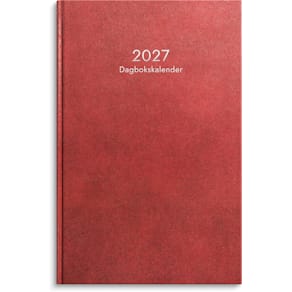 Burde Dagbokskalender 2027 röd