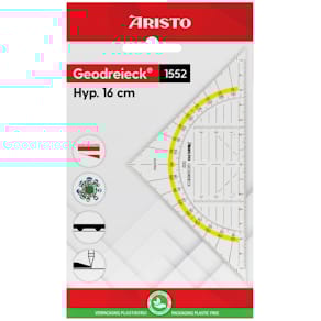 Geodreieck Aristo AR1552, 16 cm, ohne Griff