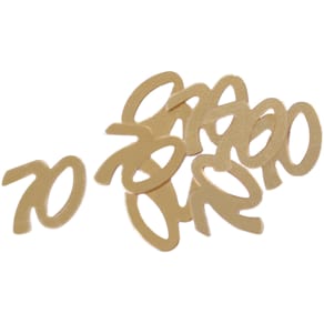 Konfetti Zahl 70, gold